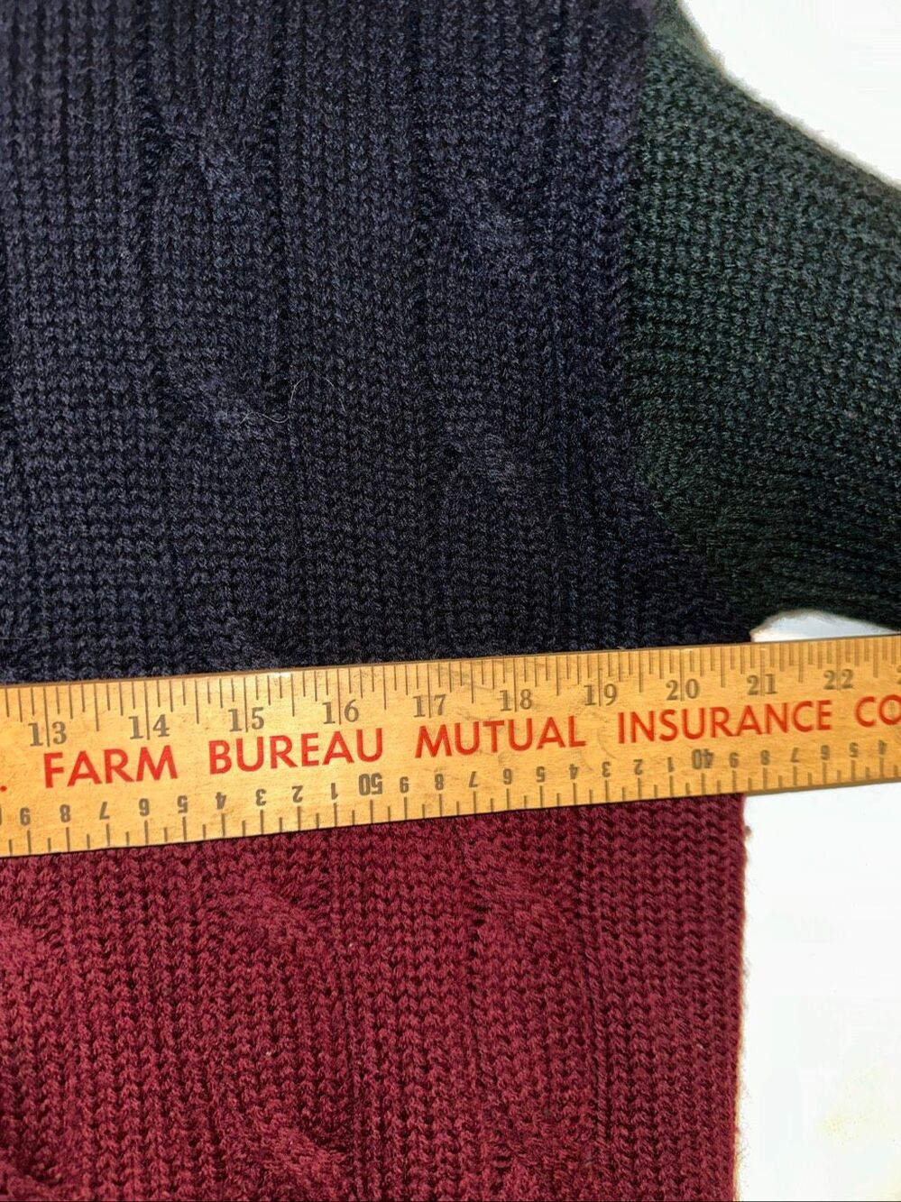 Vintage Brooks Brothers 1818 Sweater Sz medium multi color 100% Wool Crewneck Pu - Picture 4 of 5